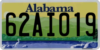 AL license plate 62AI019