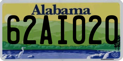 AL license plate 62AI020