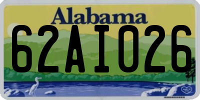AL license plate 62AI026