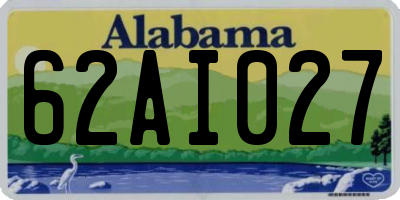 AL license plate 62AI027