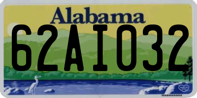 AL license plate 62AI032