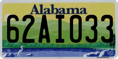 AL license plate 62AI033
