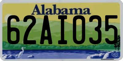 AL license plate 62AI035
