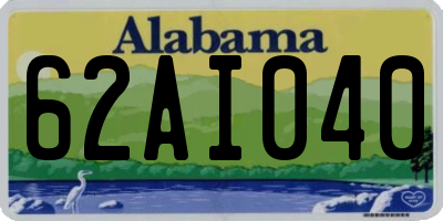 AL license plate 62AI040