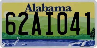 AL license plate 62AI041