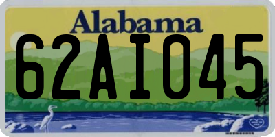 AL license plate 62AI045