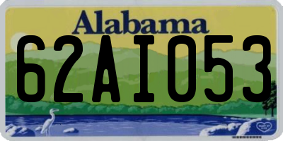 AL license plate 62AI053