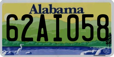 AL license plate 62AI058