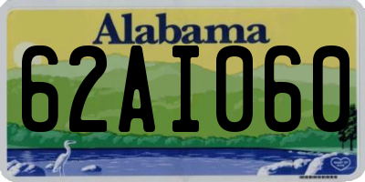 AL license plate 62AI060
