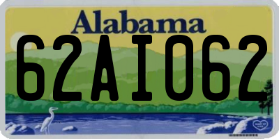 AL license plate 62AI062
