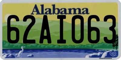 AL license plate 62AI063