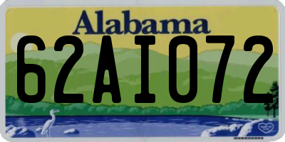 AL license plate 62AI072