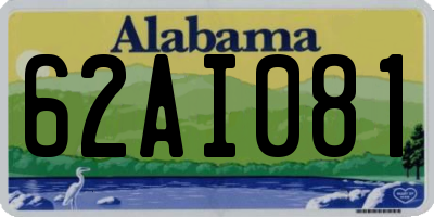 AL license plate 62AI081