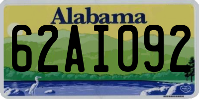AL license plate 62AI092