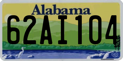 AL license plate 62AI104