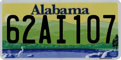 AL license plate 62AI107