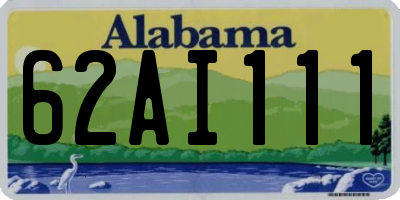 AL license plate 62AI111