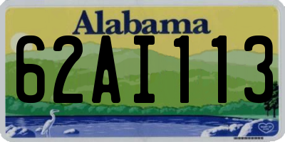 AL license plate 62AI113