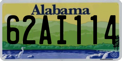 AL license plate 62AI114
