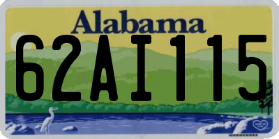 AL license plate 62AI115