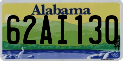AL license plate 62AI130