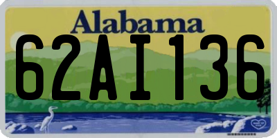 AL license plate 62AI136