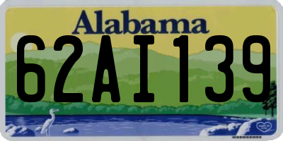 AL license plate 62AI139