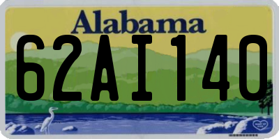 AL license plate 62AI140