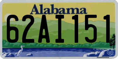 AL license plate 62AI151