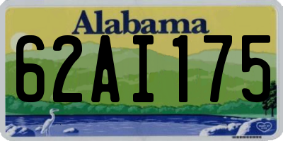 AL license plate 62AI175