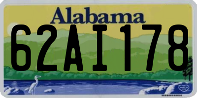 AL license plate 62AI178