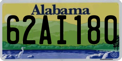 AL license plate 62AI180