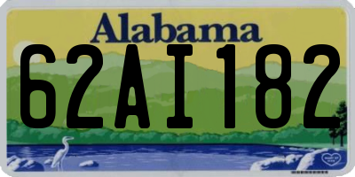 AL license plate 62AI182