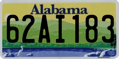 AL license plate 62AI183