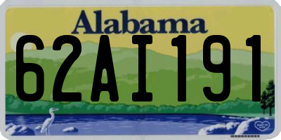 AL license plate 62AI191