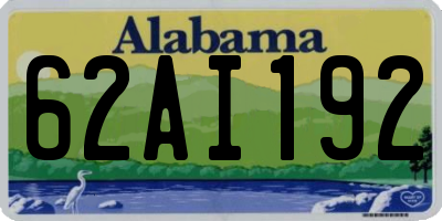 AL license plate 62AI192