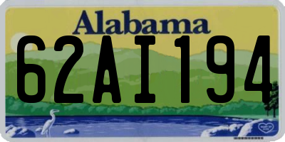 AL license plate 62AI194