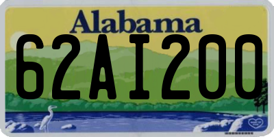 AL license plate 62AI200