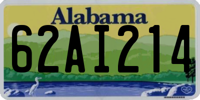 AL license plate 62AI214