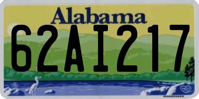AL license plate 62AI217