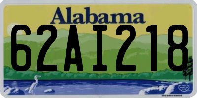 AL license plate 62AI218