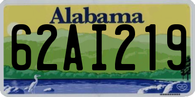 AL license plate 62AI219