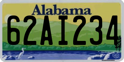 AL license plate 62AI234