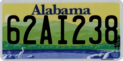 AL license plate 62AI238