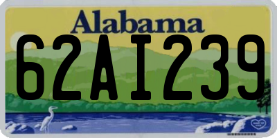 AL license plate 62AI239