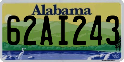 AL license plate 62AI243