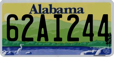 AL license plate 62AI244