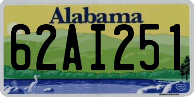 AL license plate 62AI251