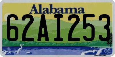 AL license plate 62AI253