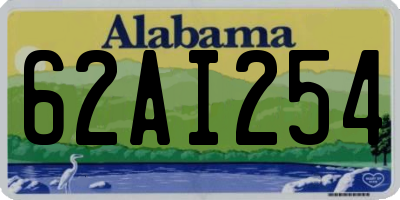 AL license plate 62AI254